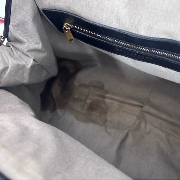 RARE Marc Jacobs Mina Stam Diamond Quilted Frame bag Kiss Lock Full Chain strap - Picture 10 of 13